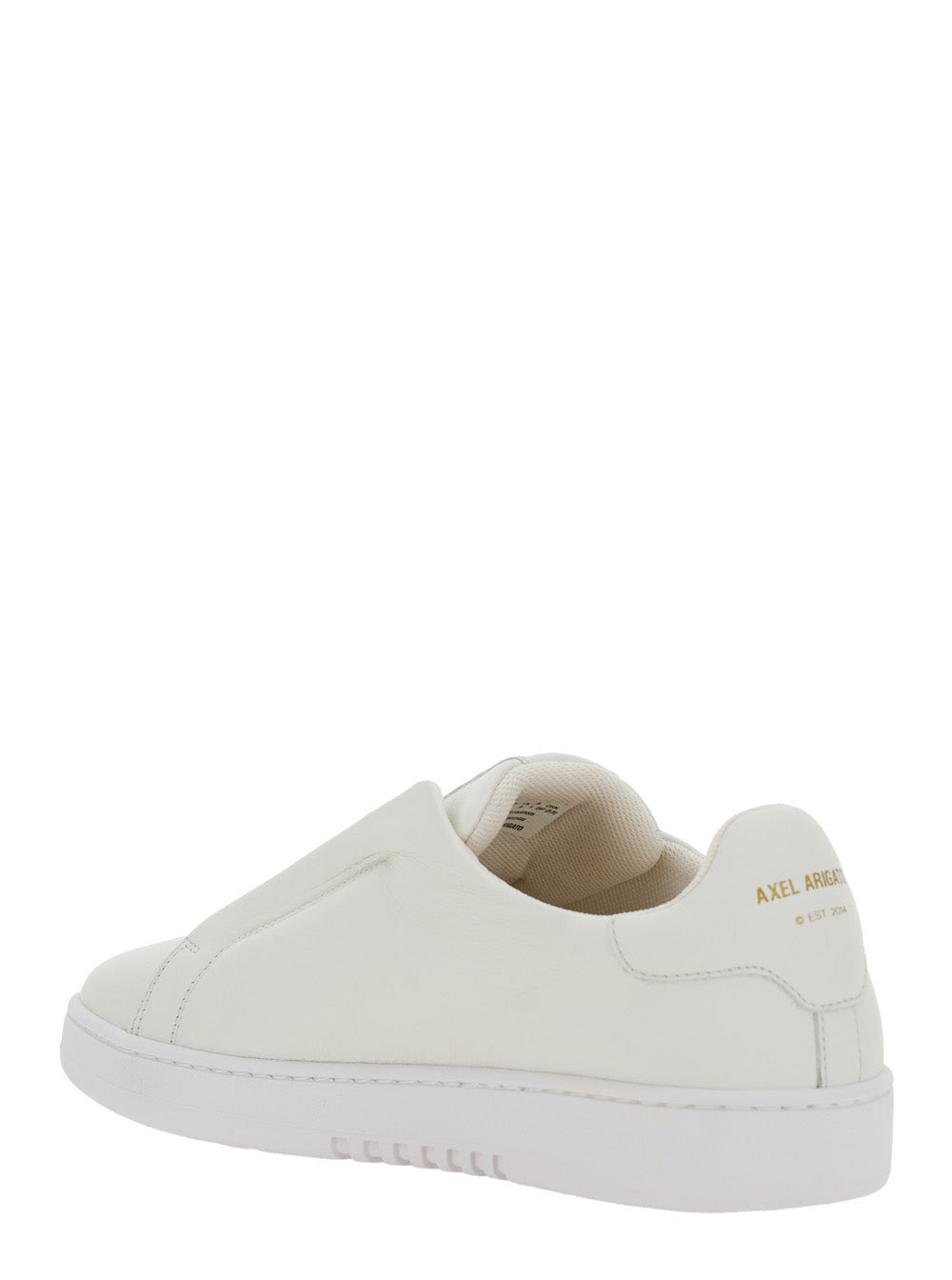 Axel Arigato Men 'Dice Laceless' White Low Top Sneakers With Logo Lettering On Side And Heel In Leat - 3