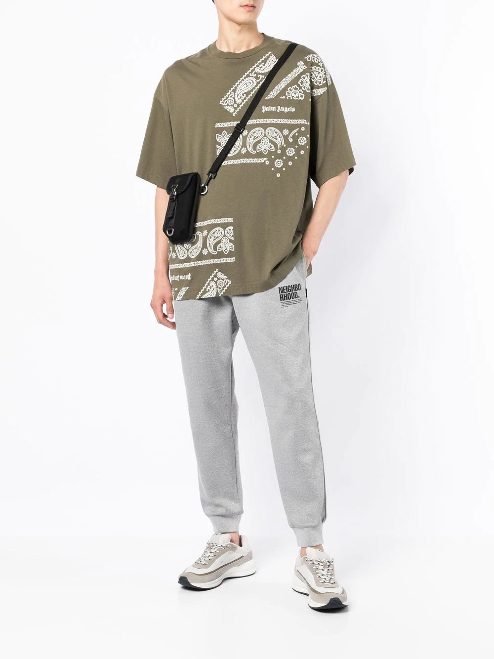 logo-print detail track pants - 2