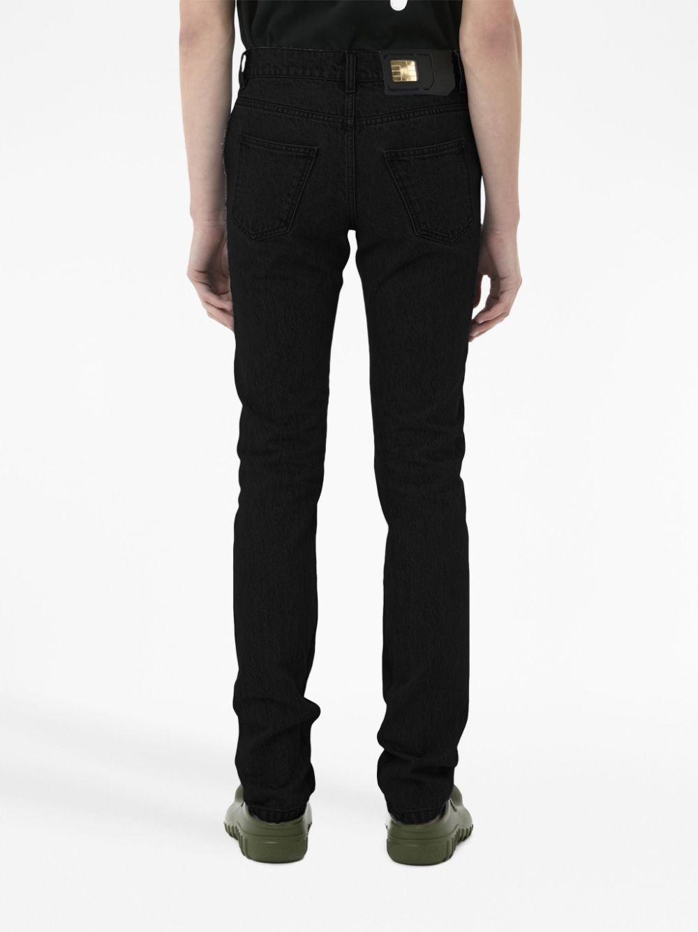 mid-rise straight-leg jeans - 4