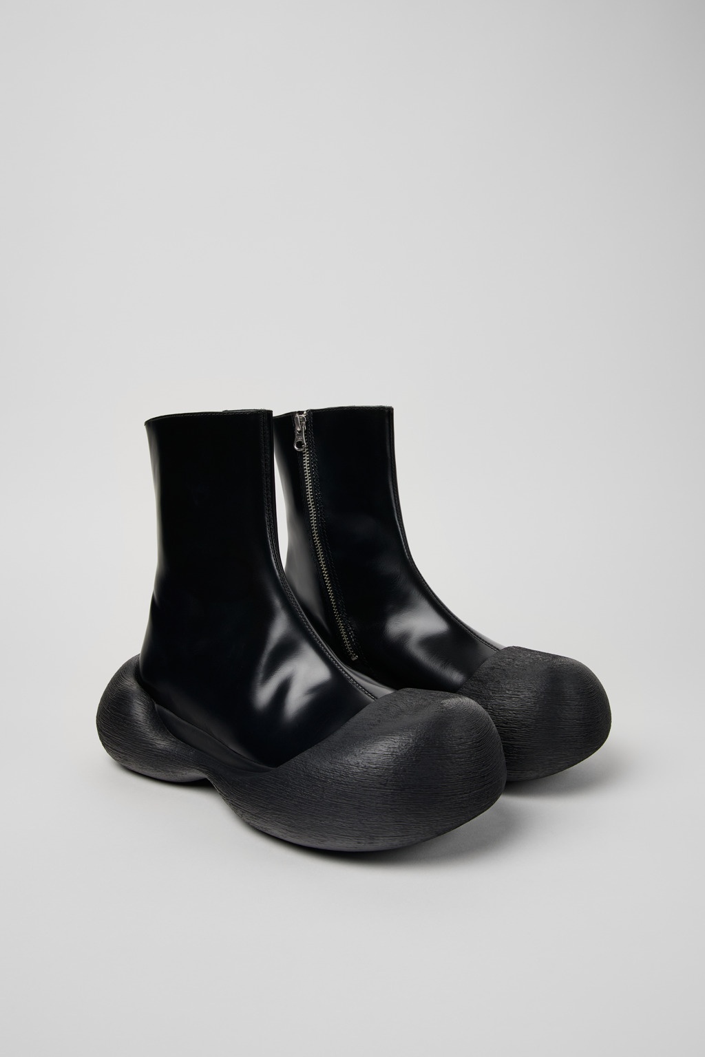Black Leather Boots - 2
