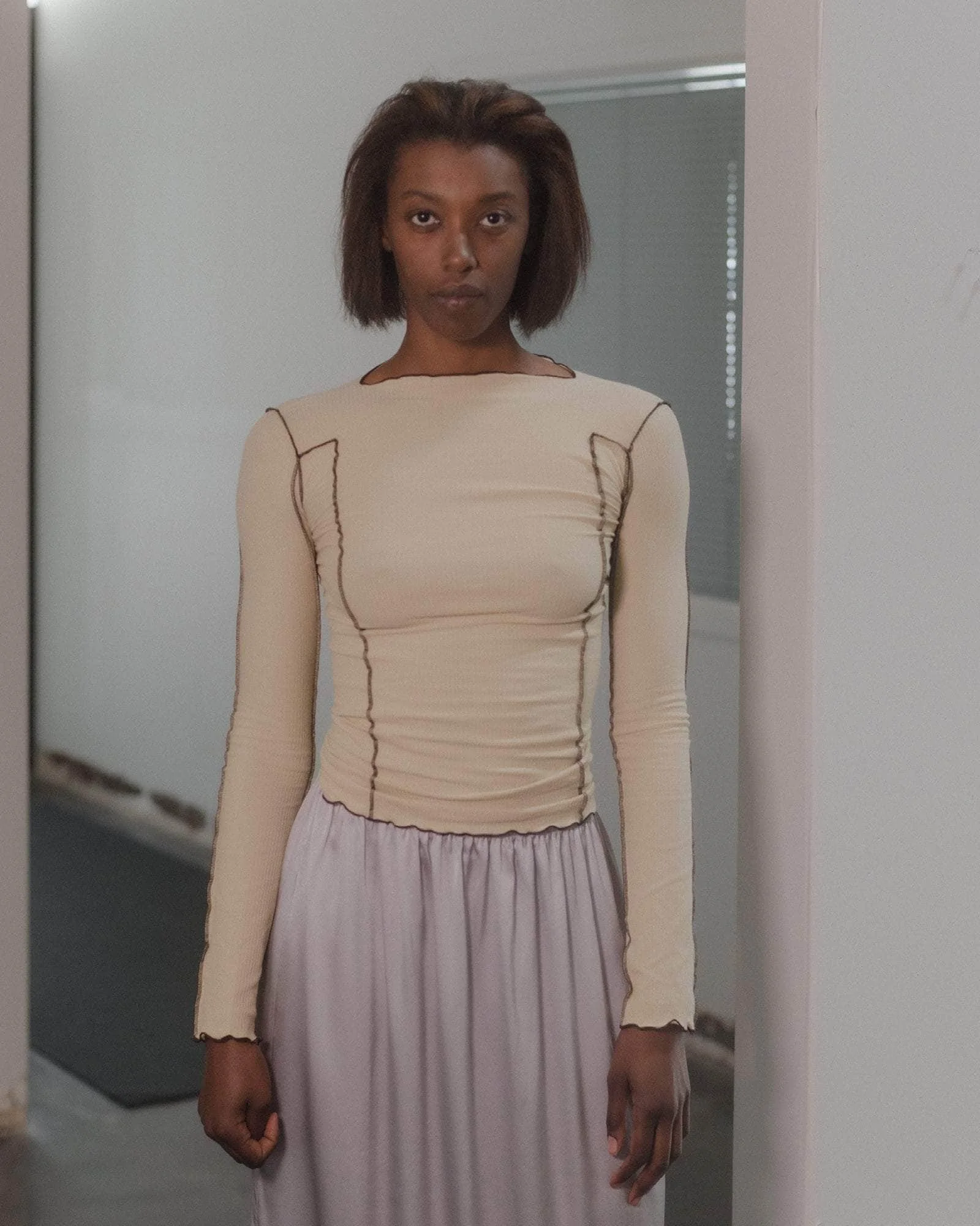 Omato Long Sleeve Tee - Fine Organic Cotton Rib - 1