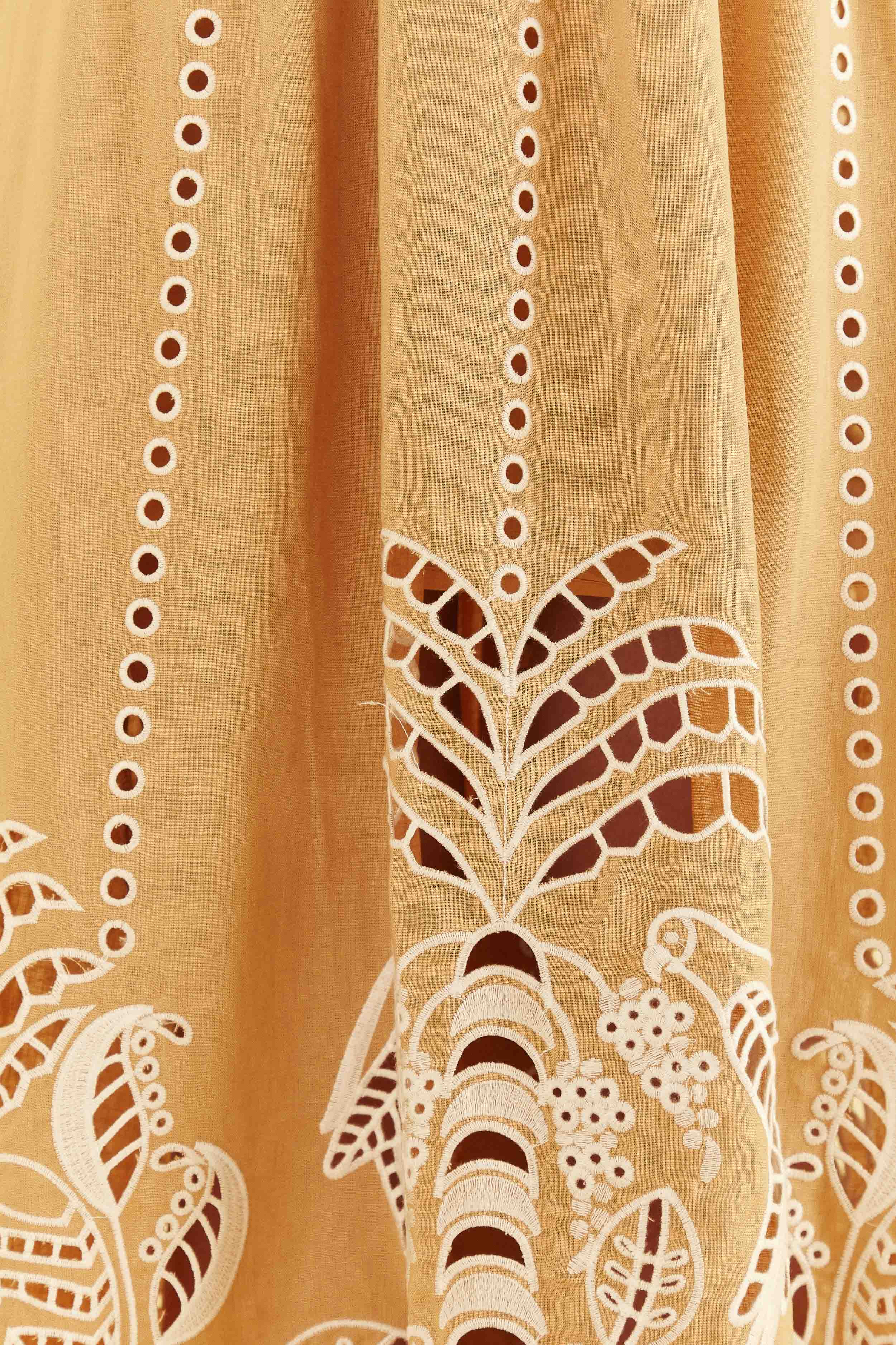 Sand Richelieu Midi Skirt - 12