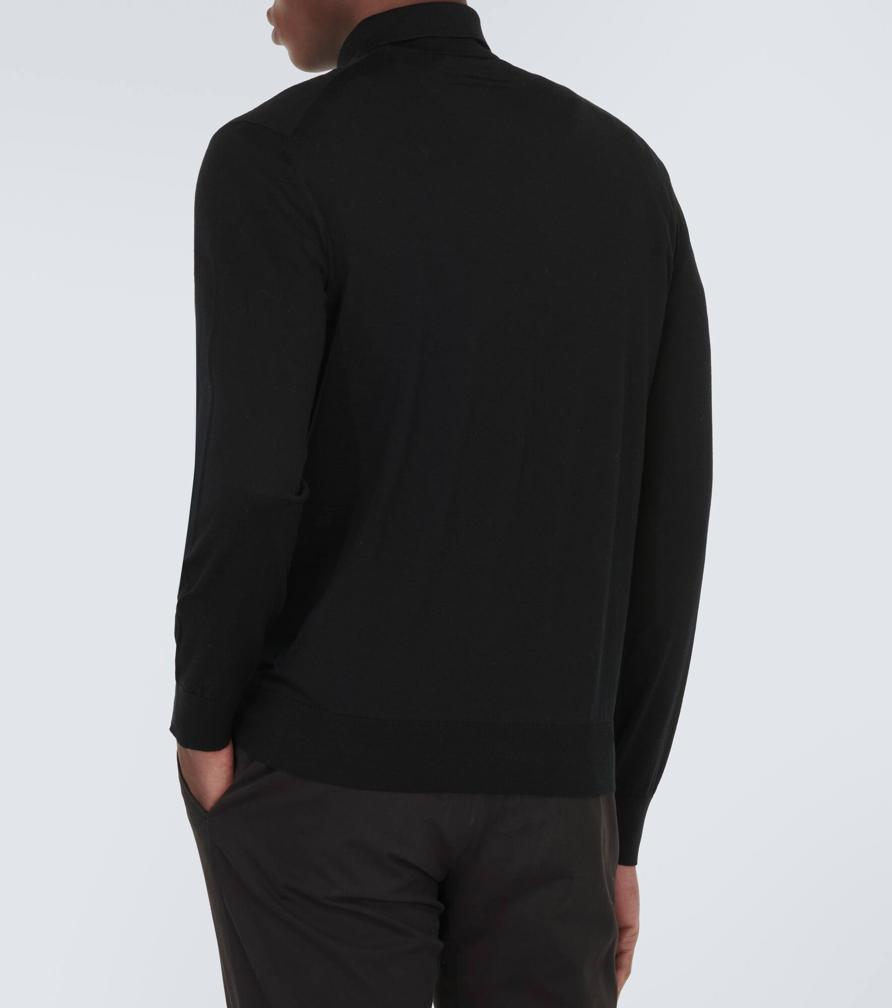 Wool polo sweater - 4