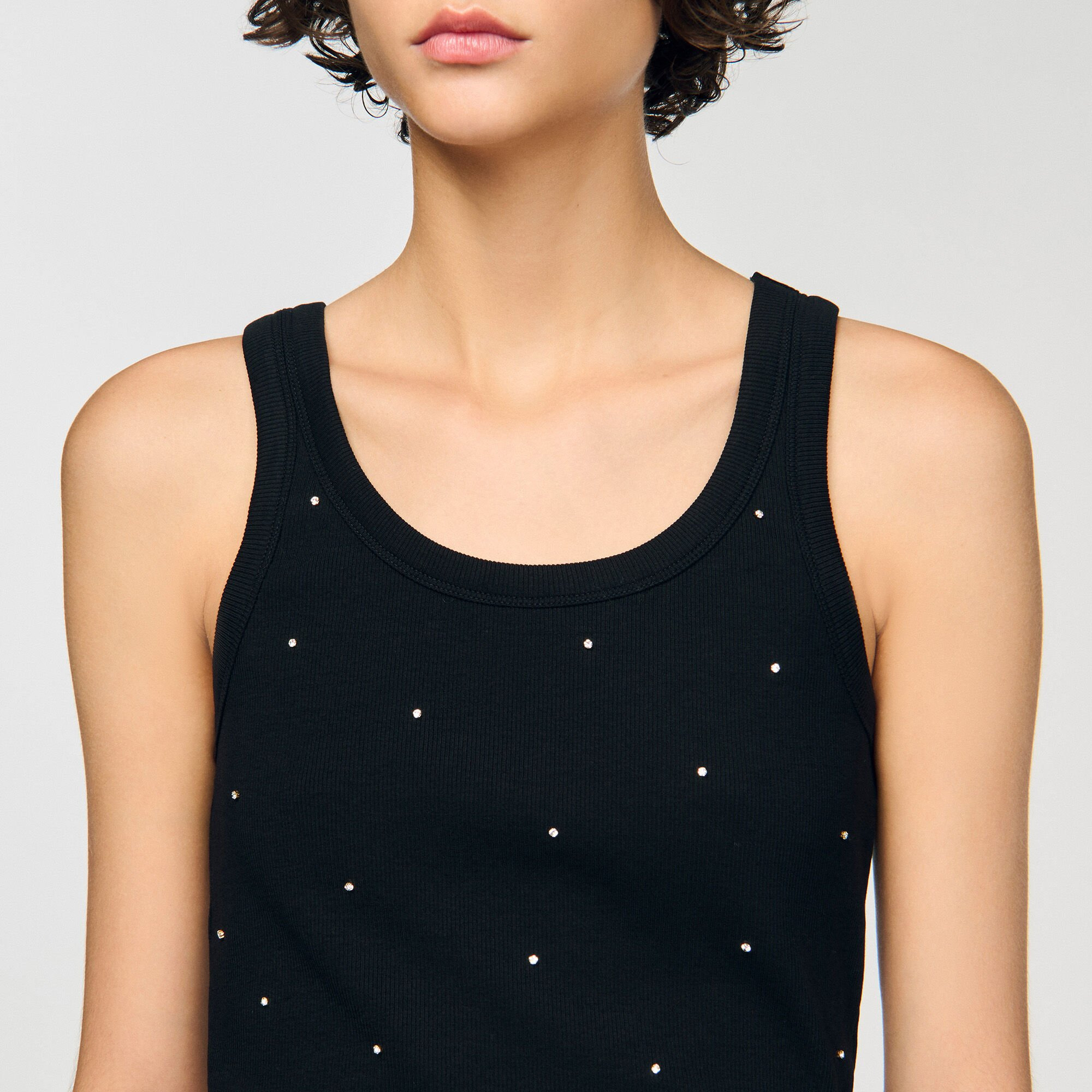 JERSEY TANK WITH RHINESTONES - 3