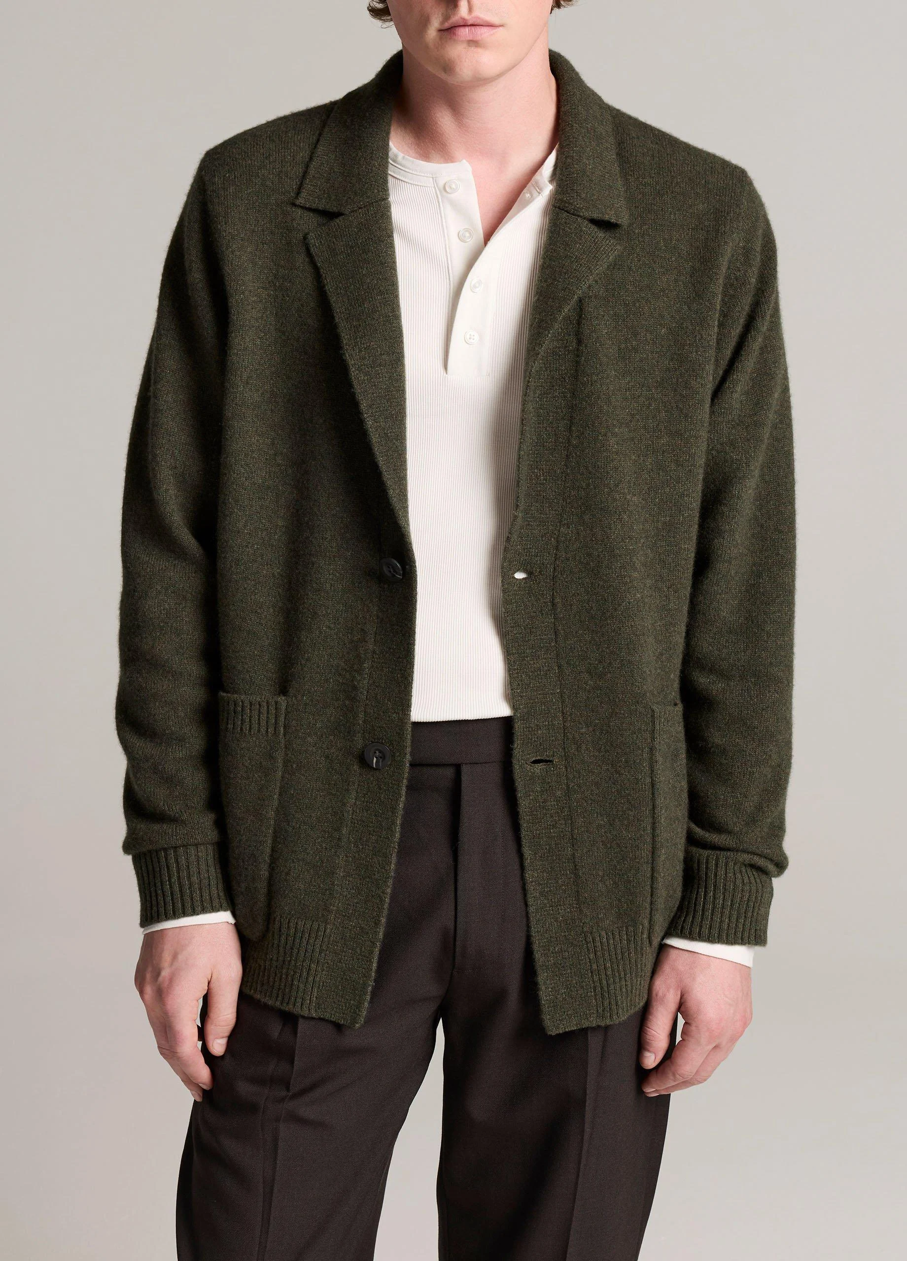 Felted Wool-Cashmere Sweater Blazer - 1