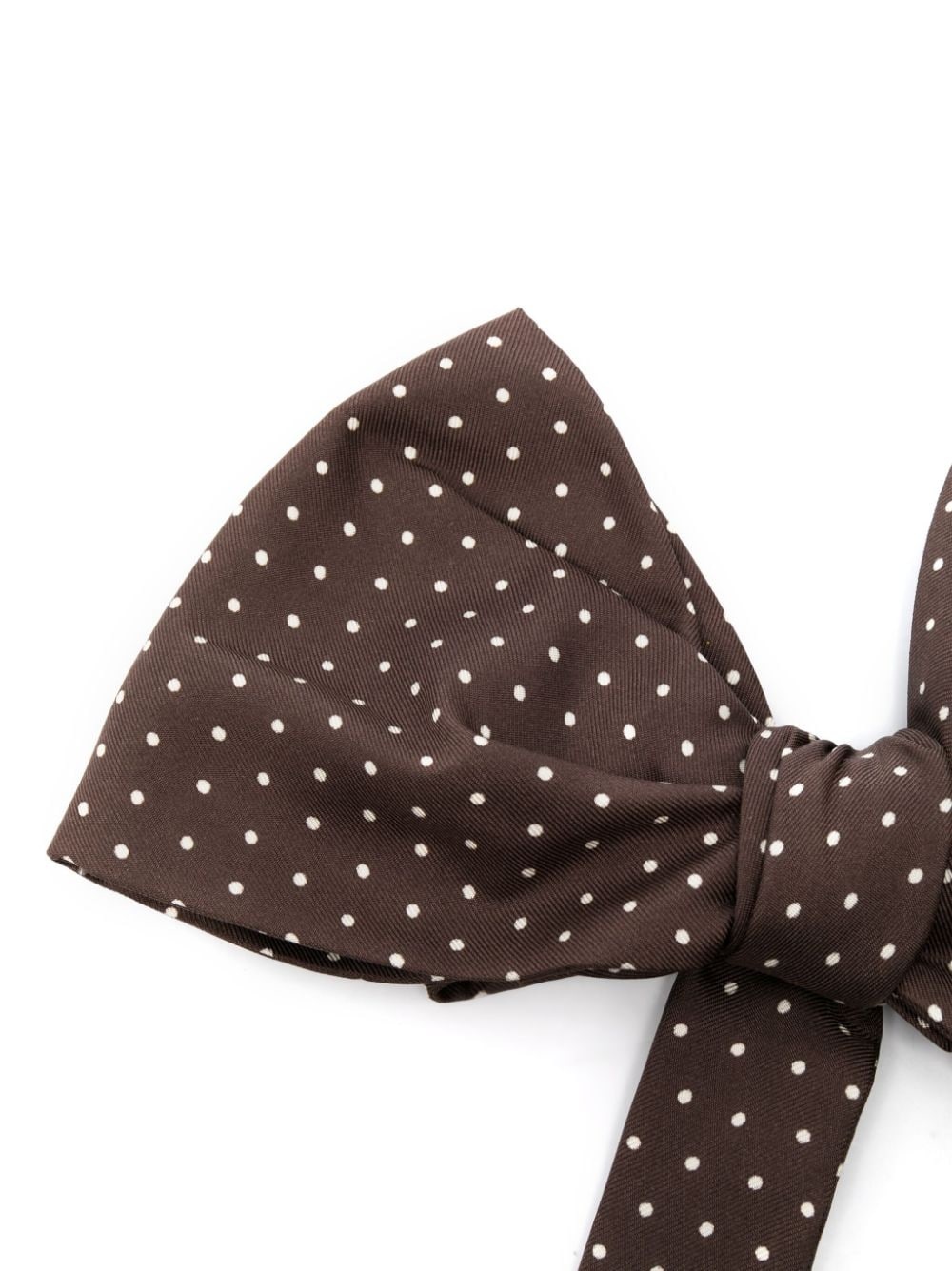 polka-dot print silk bow tie - 2