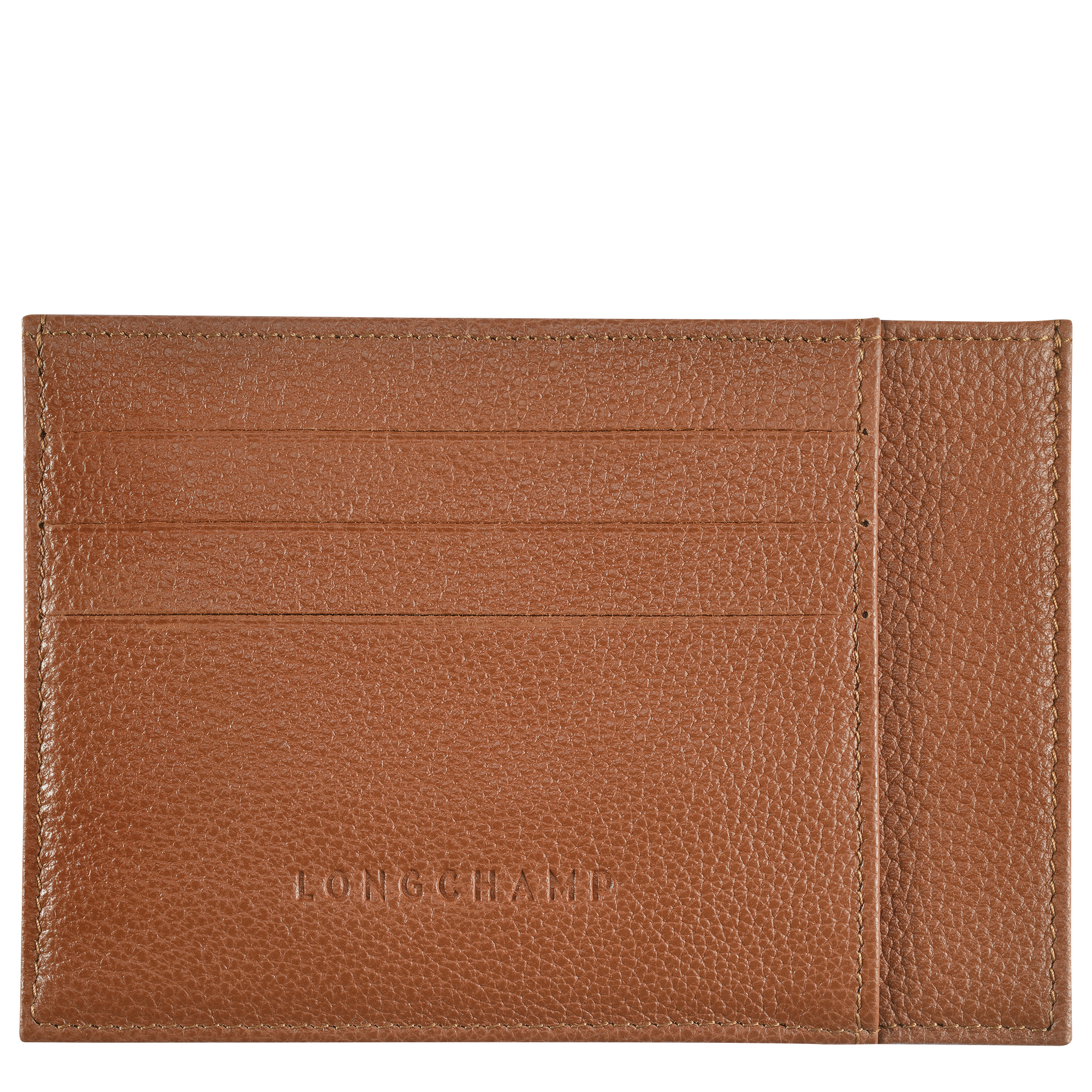 Le Foulonné Card holder Caramel - Leather - 1