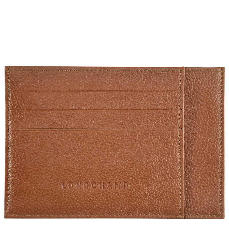 Le Foulonné Card holder Caramel - Leather 1