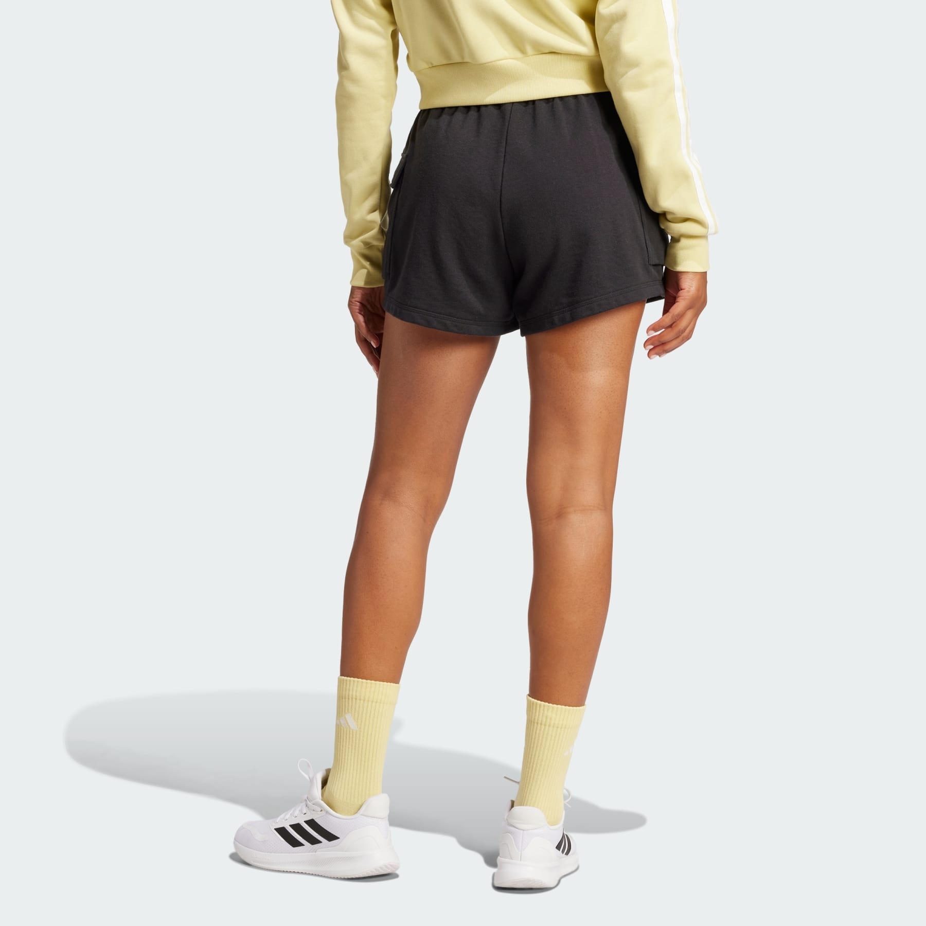Essentials Small Logo French Terry Cargo Shorts - 3
