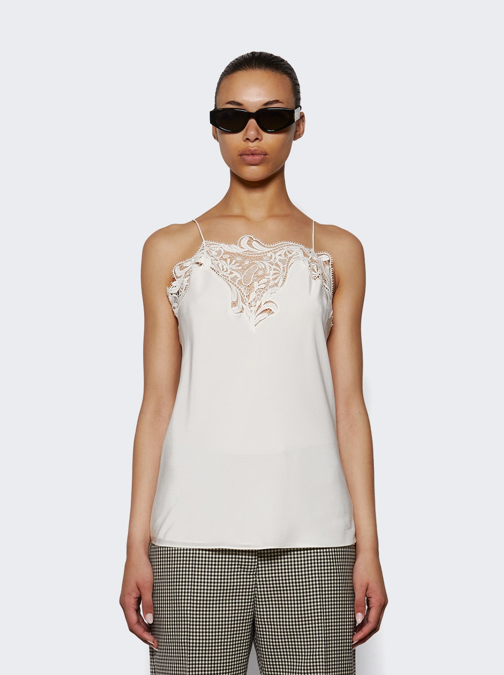 Lace Tank Top Mascarpone White - 2