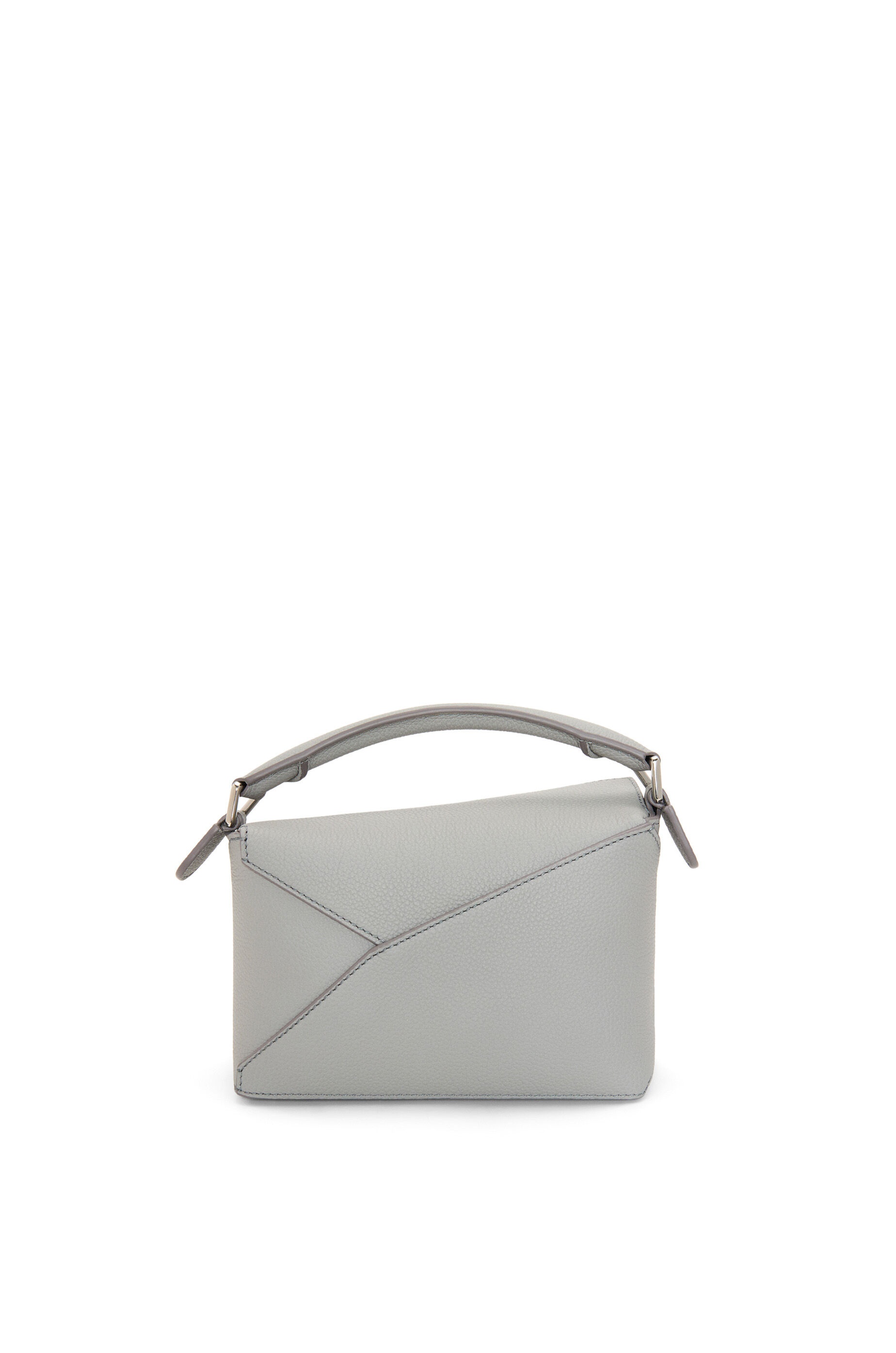 Loewe Soft Grained Calfskin Small Puzzle Bag Pearl Grey