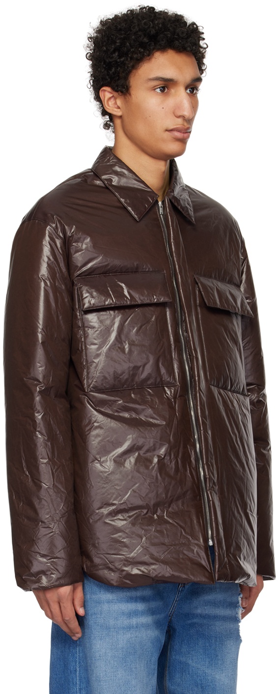 SSENSE Exclusive Brown Down Jacket - 2