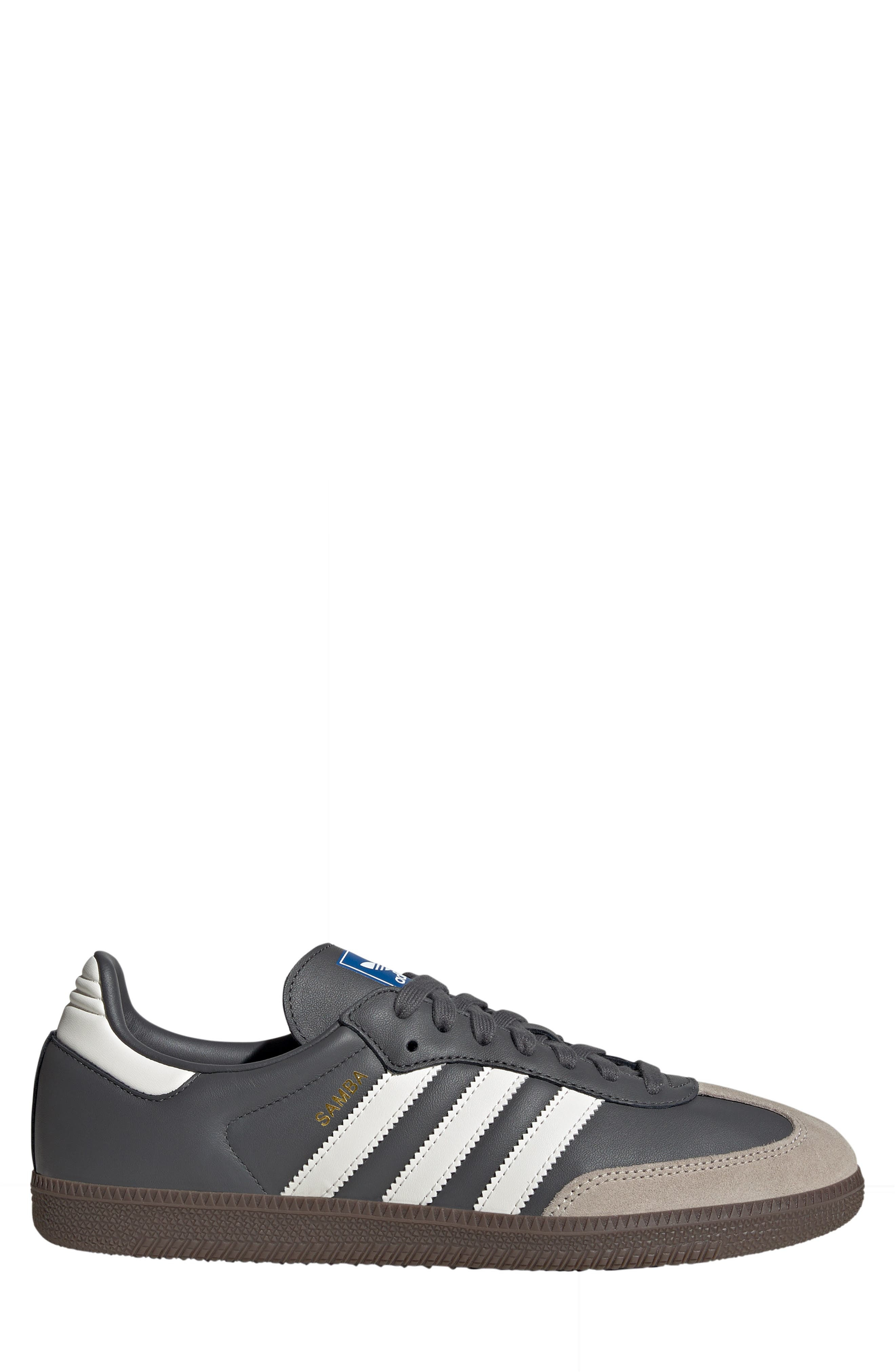 adidas Samba OG Sneaker in Grey/White/Gum at Nordstrom - 3