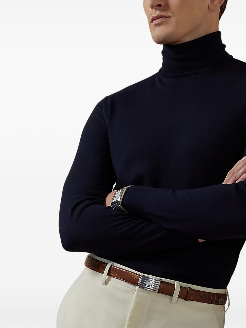 roll-neck cashmere pullover - 4