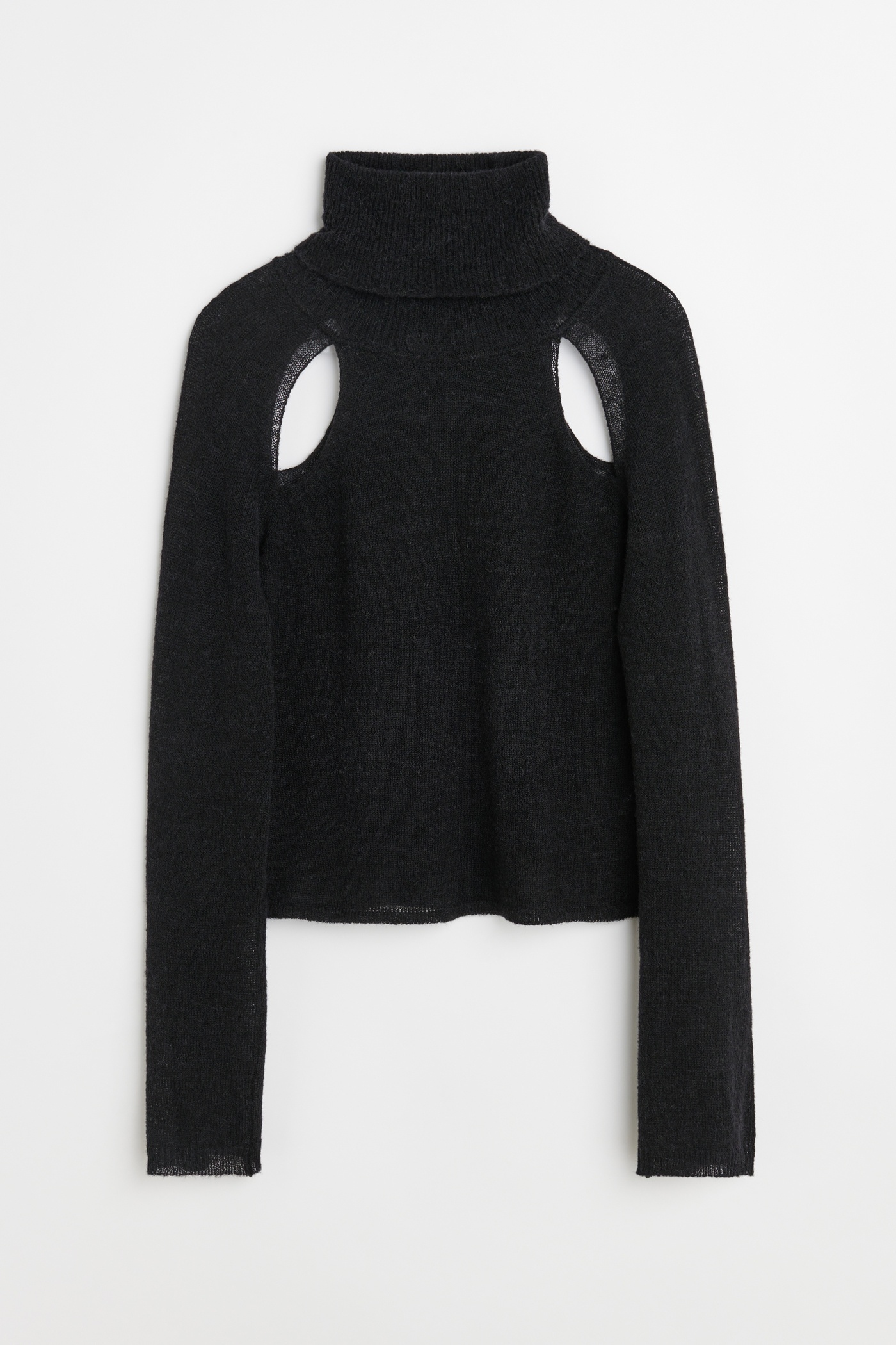 Slice Turtleneck Black Alpaca - 8