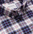 Button-Down Collar Checked Cotton-Flannel Shirt - 10