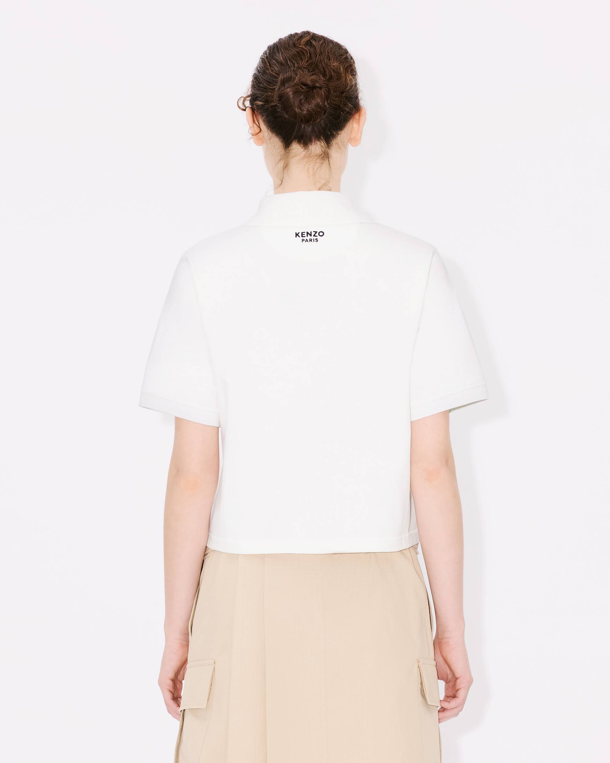 'KENZO Pop' embroidered short polo in cotton - 4