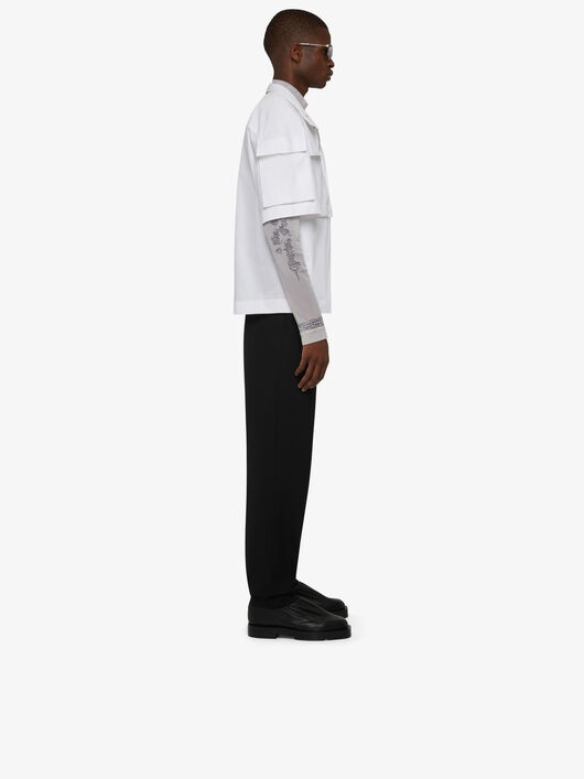 MULTIPOCKETS SHIRT IN POPLIN - 3