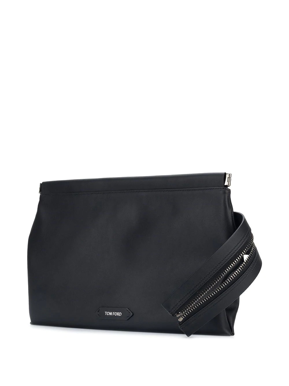 zip front clutch bag - 3