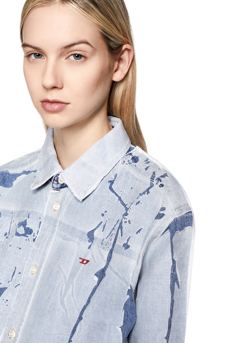 흥분 denim 셔츠 드레스 5