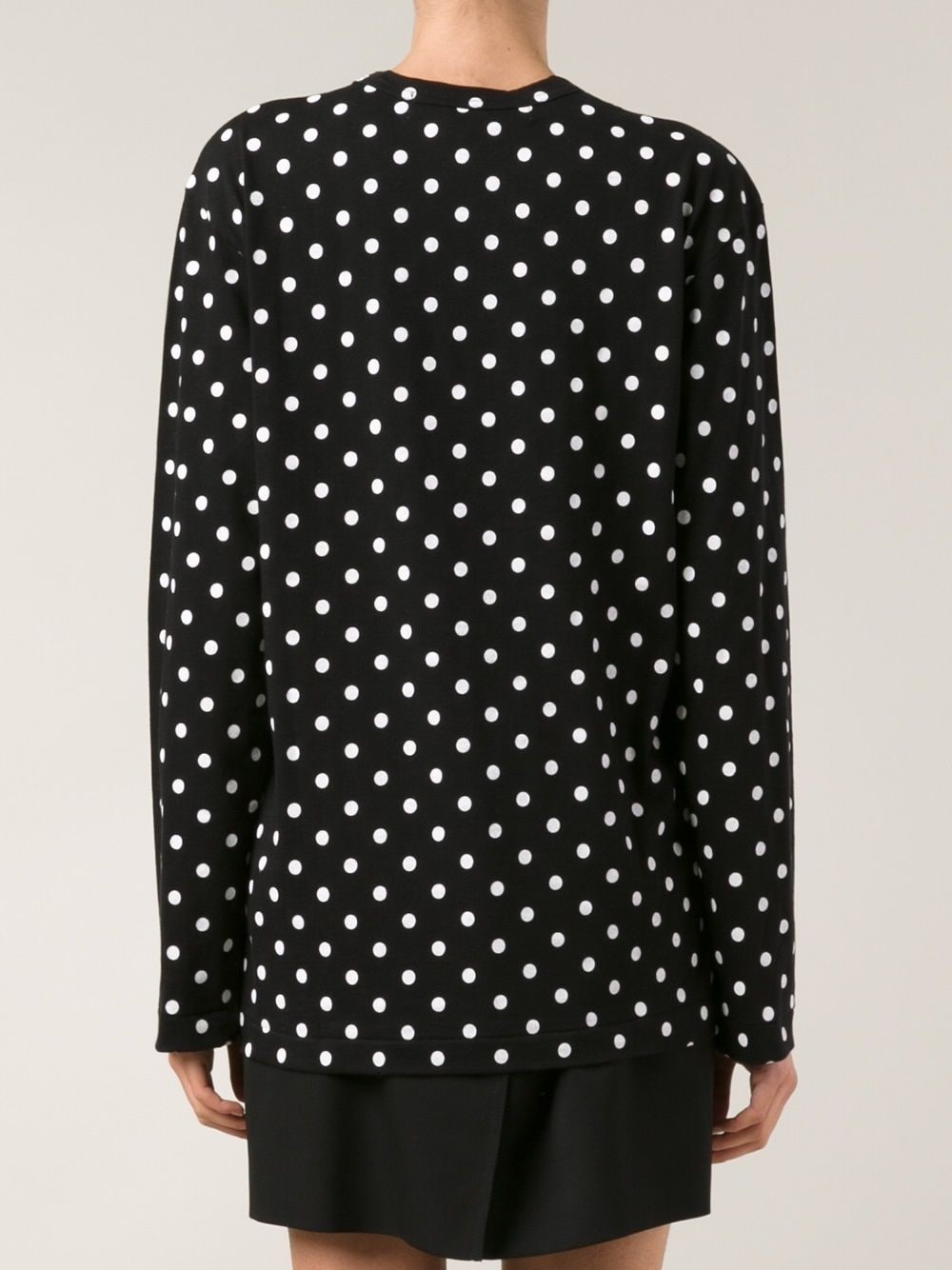 long sleeve polka dot T-shirt - 4