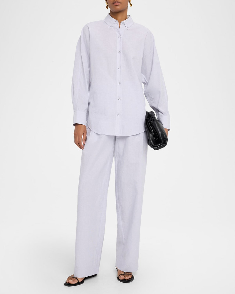 Proenza Schouler Eleanor High-Rise Linen Pants outlook