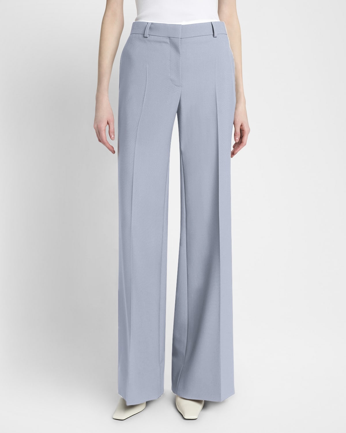 Flared Suiting Wool Trousers - 4
