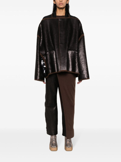 Rick Owens Sail leather jacket outlook
