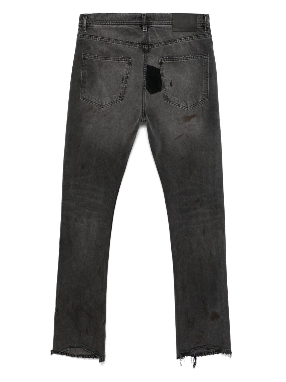 patchwork flared jeans - 2