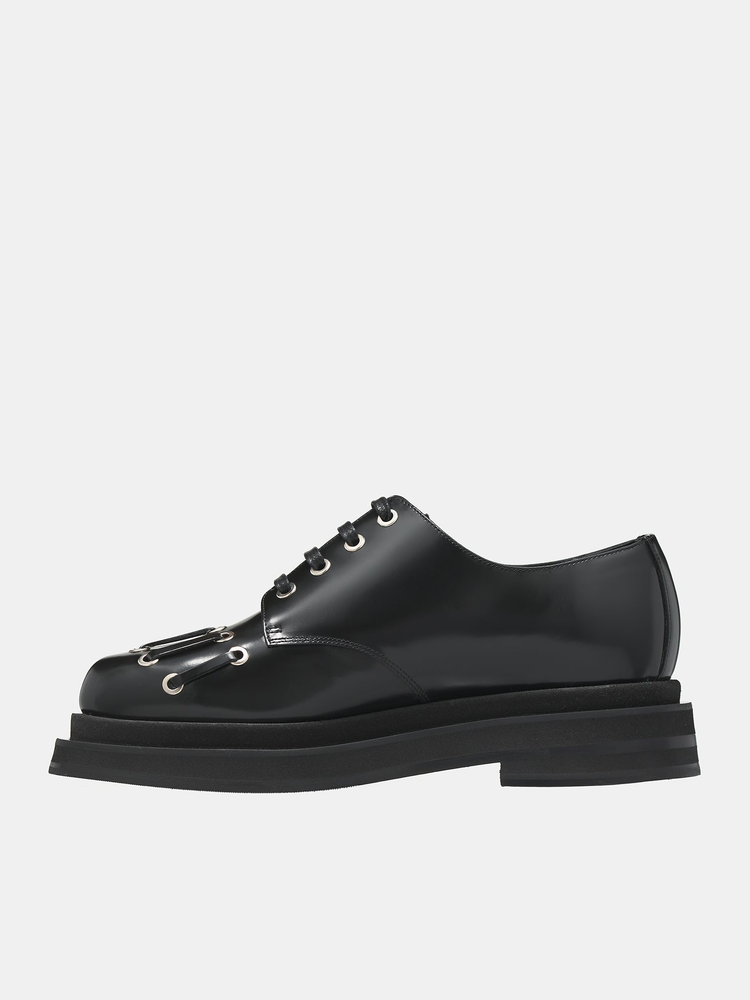 Grommet Platform Shoes - 3