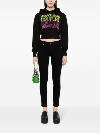 VERSACE JEANS COUTURE logo-lettering skinny jeans outlook