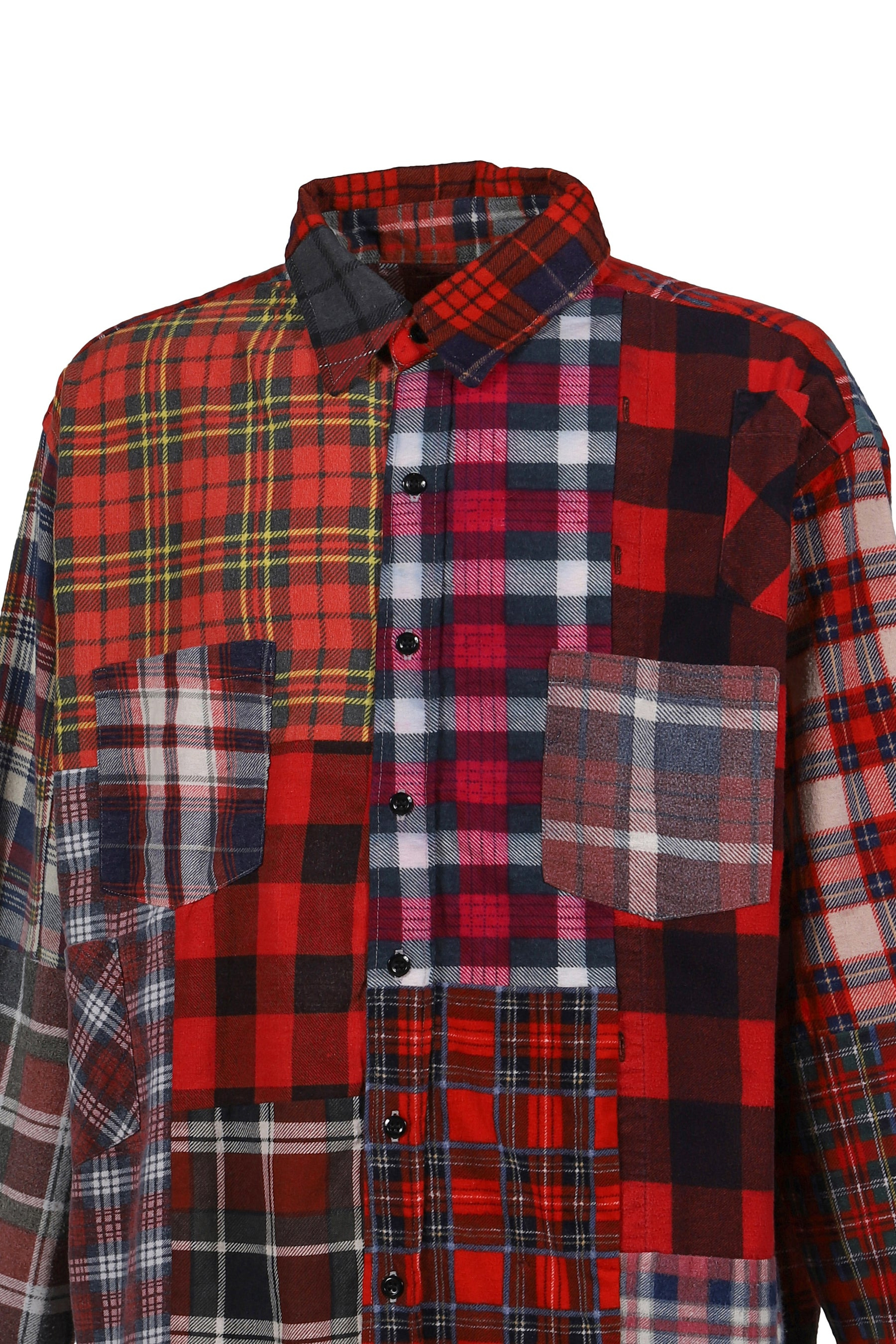 FLANNEL SHIRT -&gt; STRAIGHT HEM SHIRT / ASSORT - 4