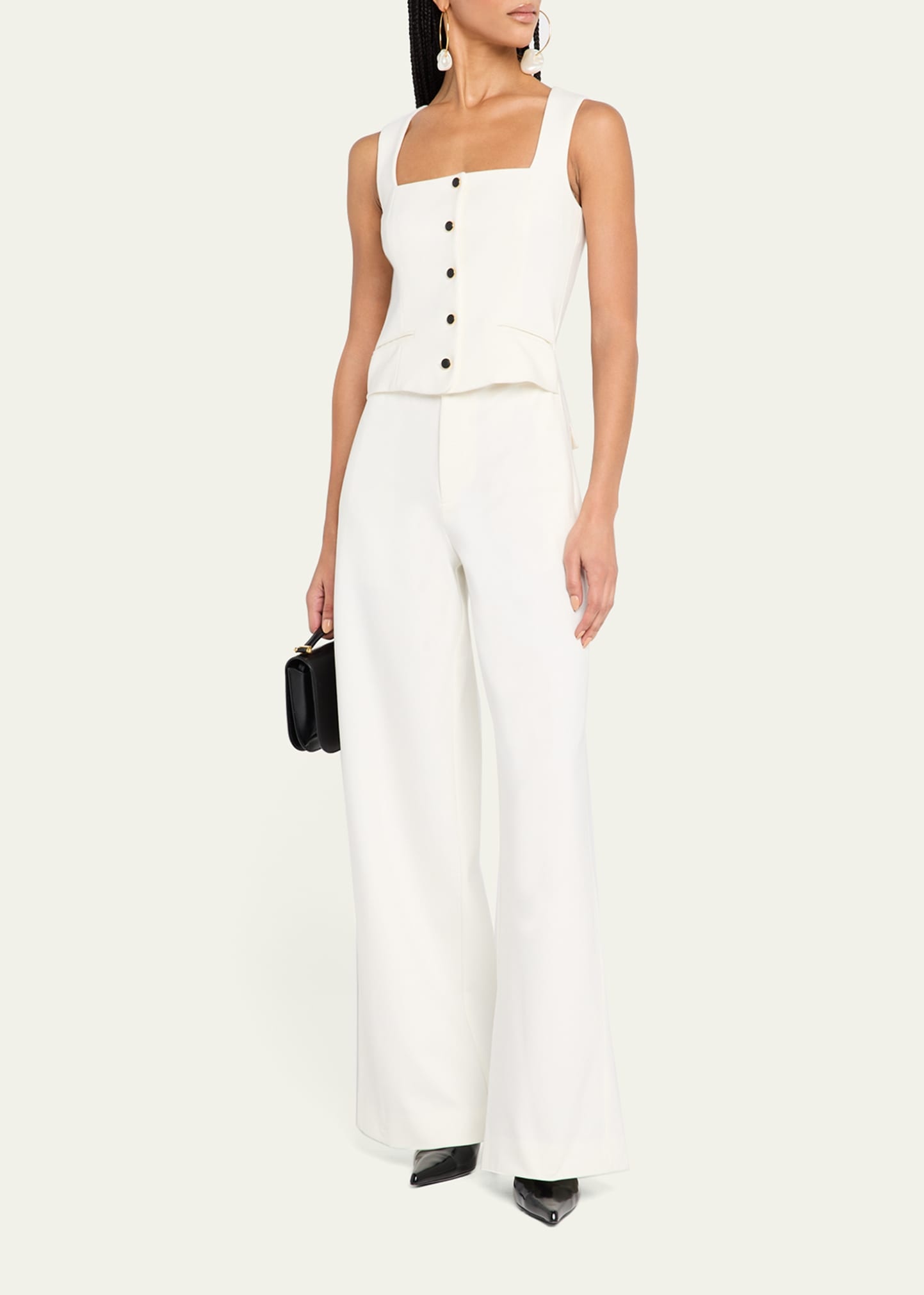 Marianna Wide-Leg Ponte Jumpsuit - 2