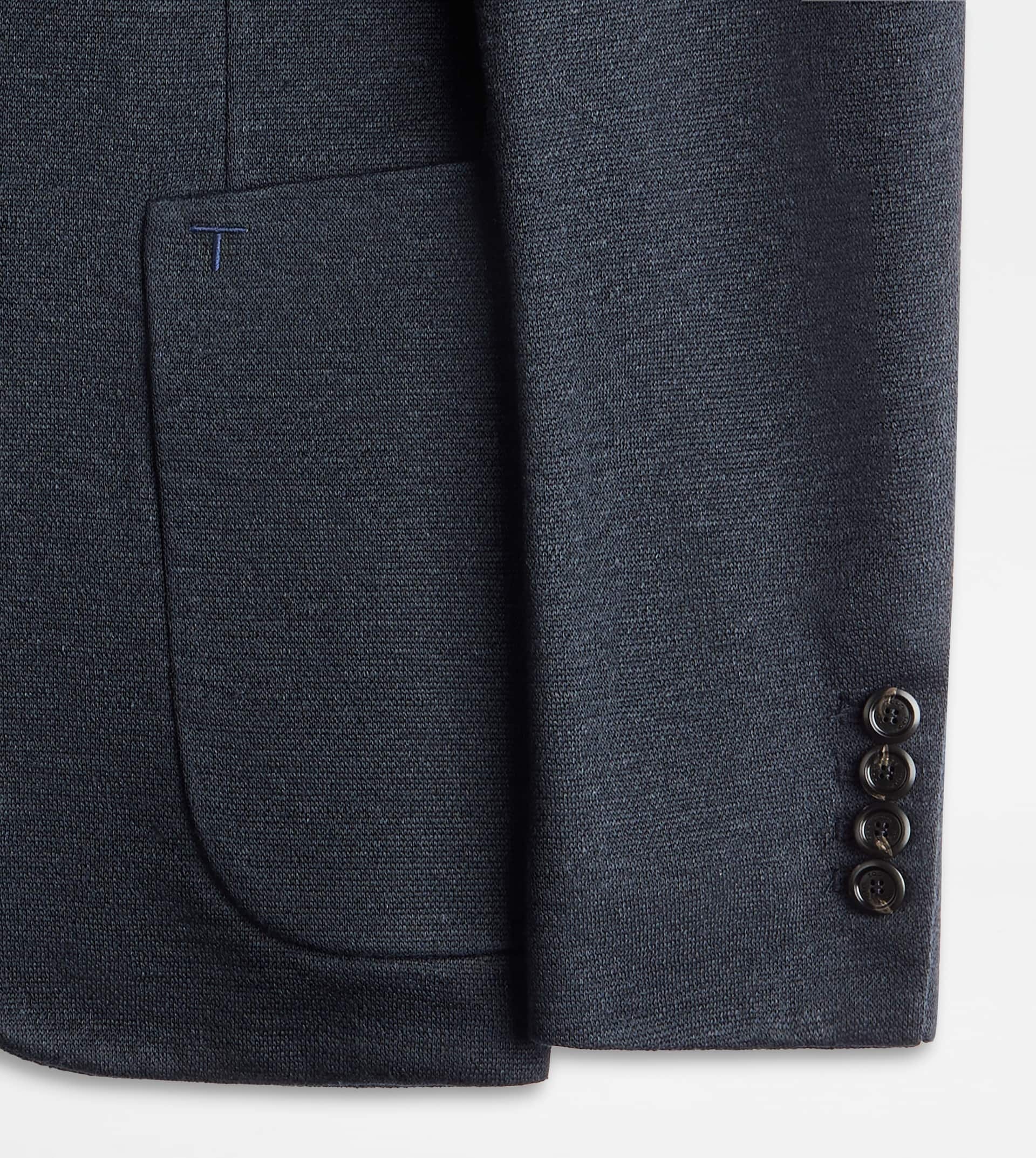 BLAZER IN LINEN - BLUE - 6