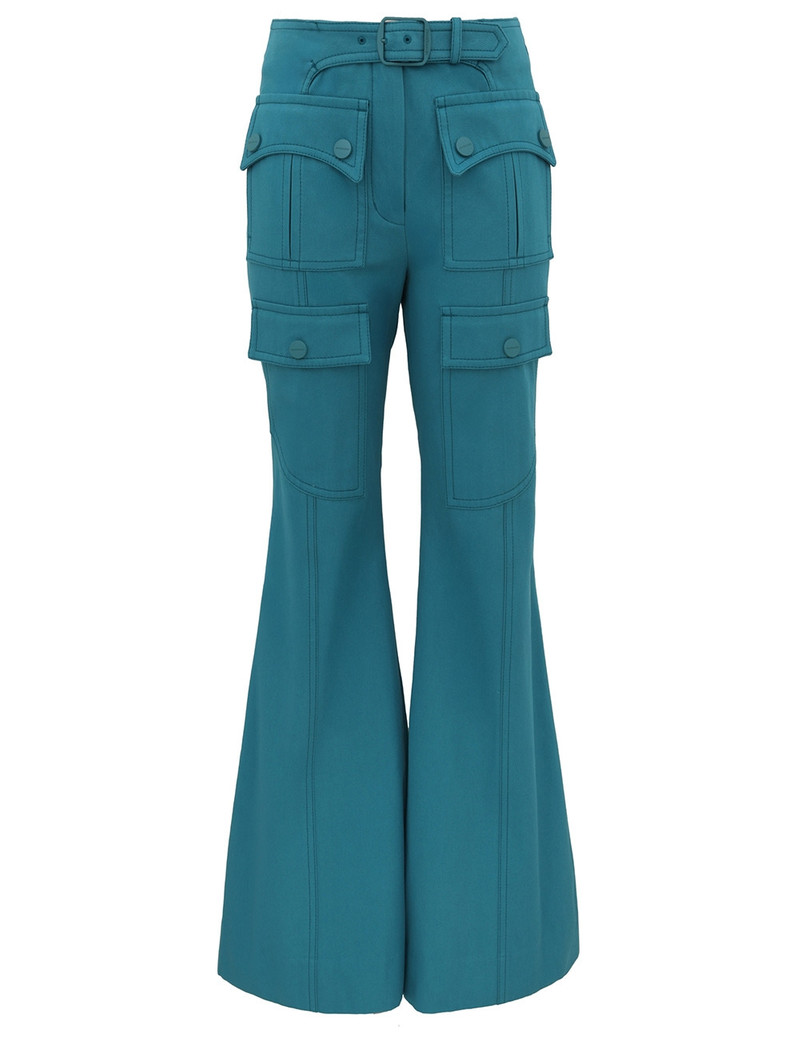 LUNA DRILL FLARE PANT 1