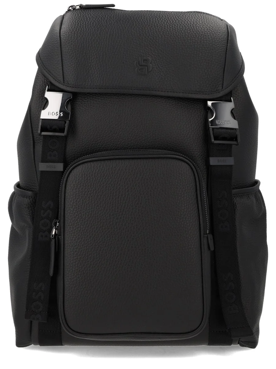 Boss Men Monogrammed Logo Backpack - 1