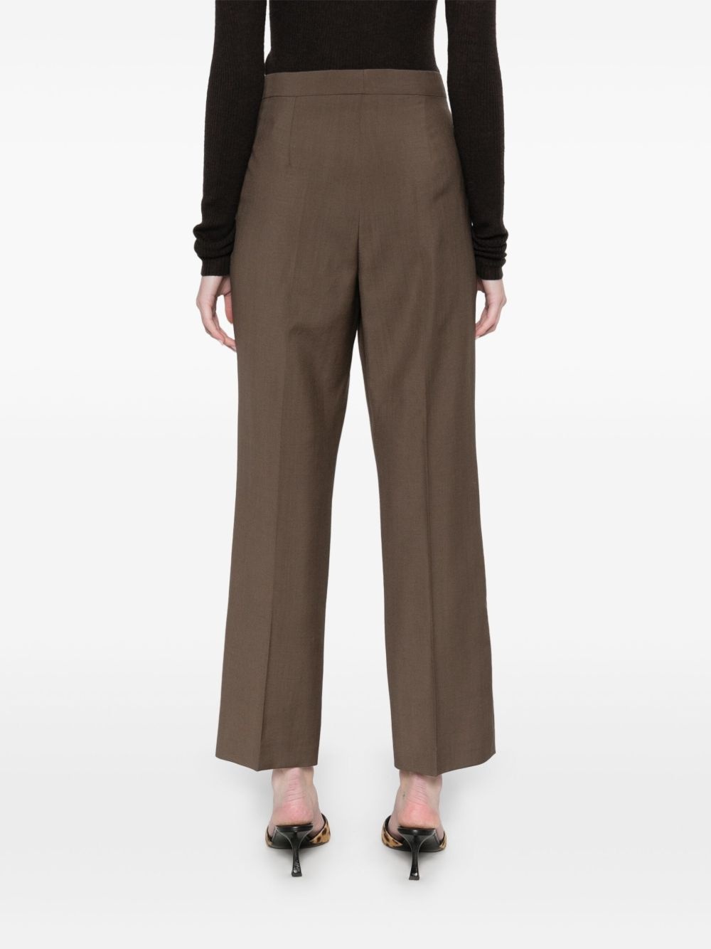 logo-embroidered trousers - 4