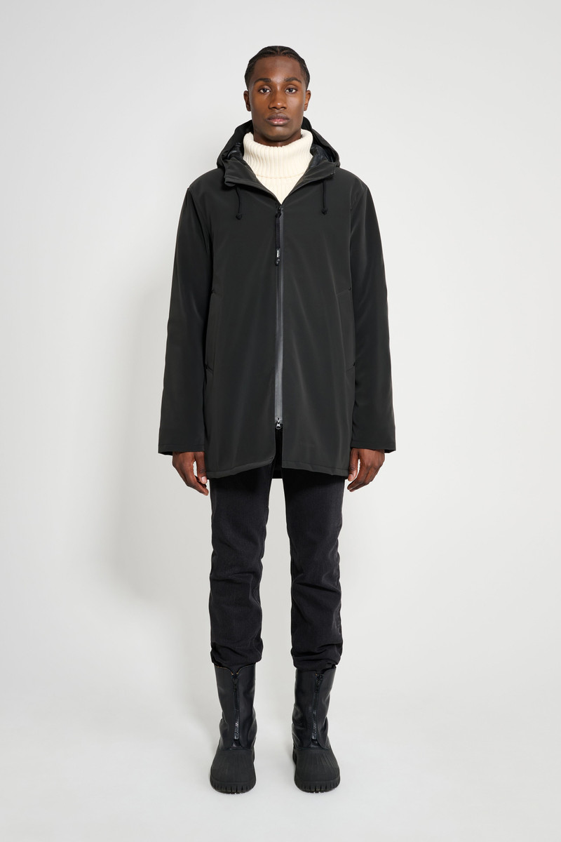 Stutterheim Stockholm Matte Winter Coat Black outlook
