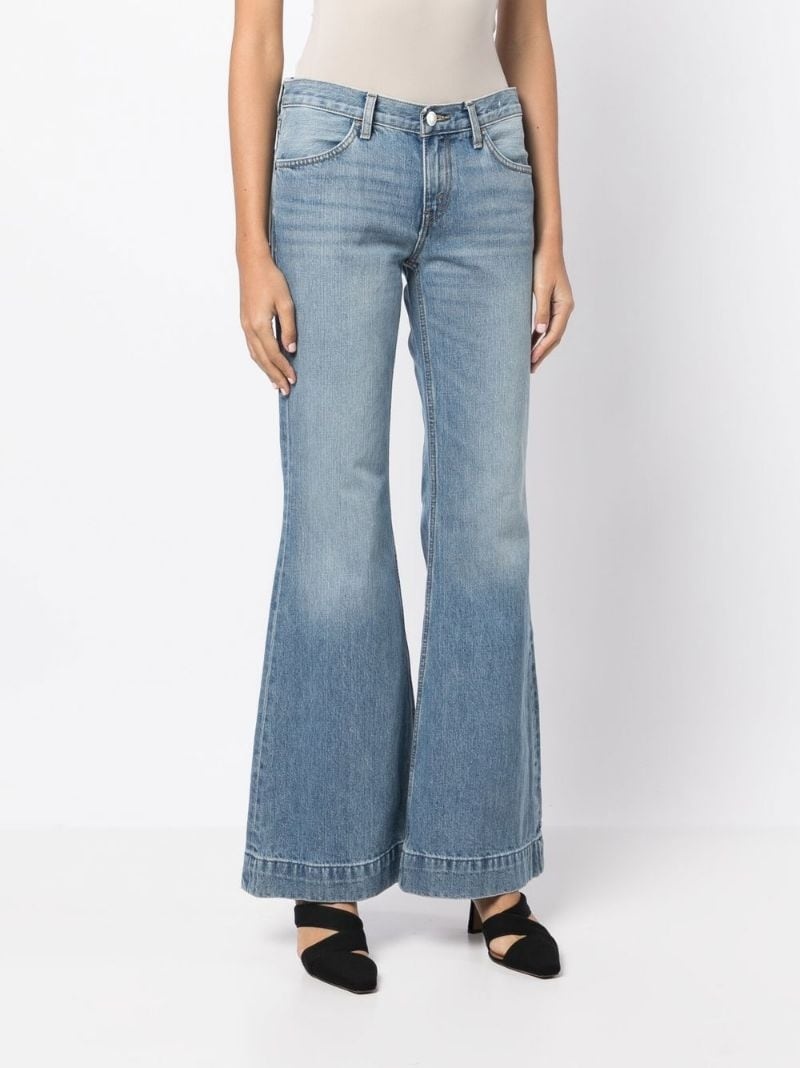 70s low-rise flared jeans - 3