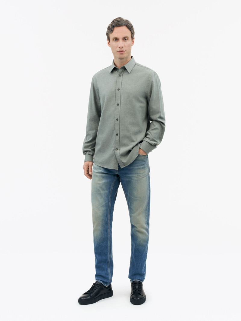 TIGER OF SWEDEN Spenser Cotton Shirt outlook