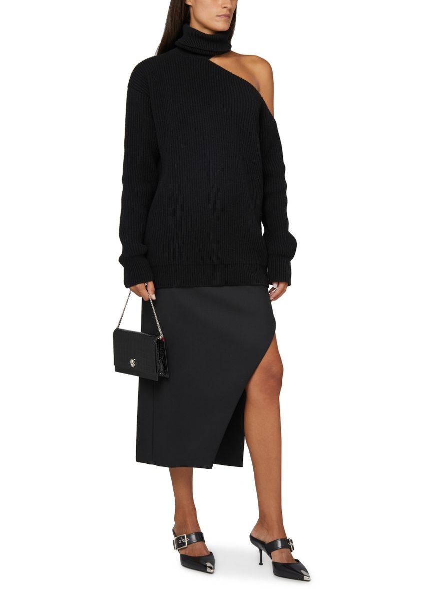 Turtleneck cold-shoulder jumper - 6