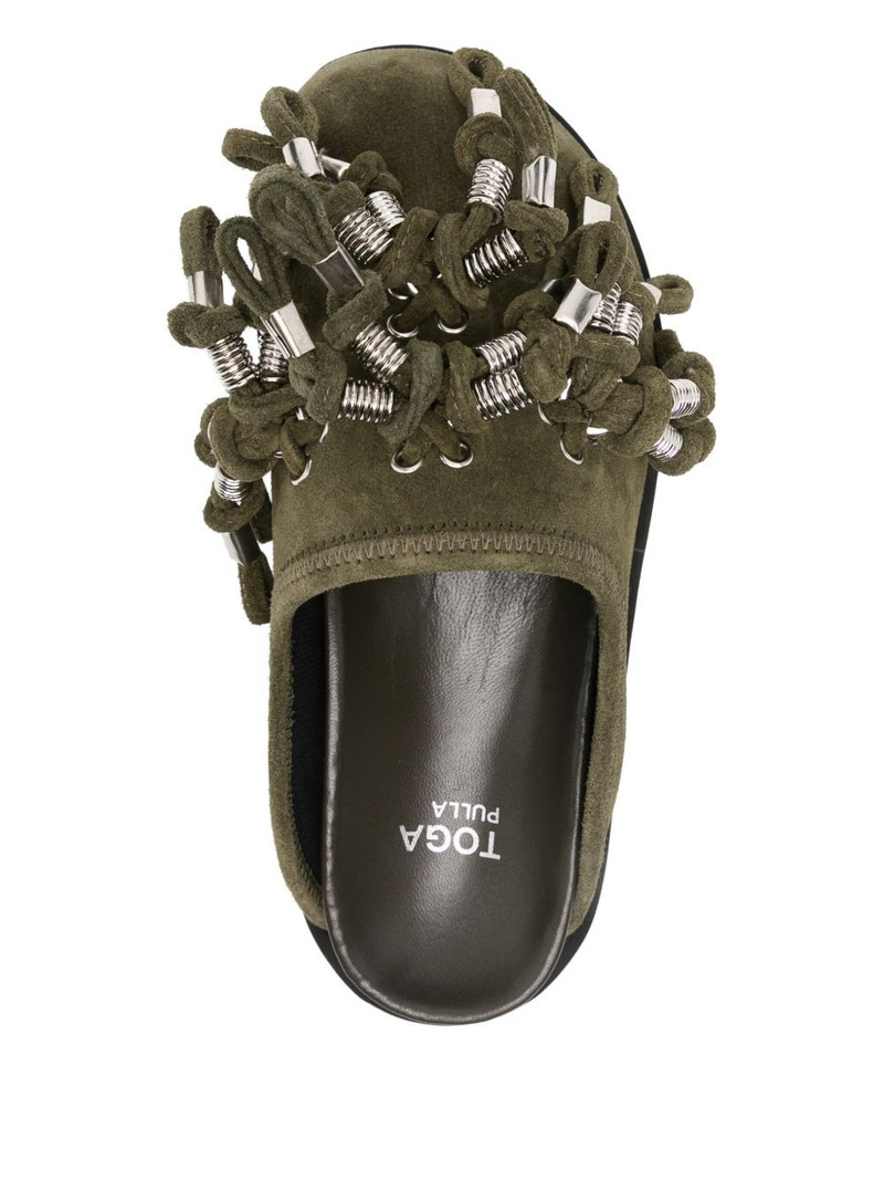 tassel-embellished mules 4