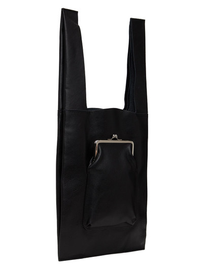 Y's Black Clasp Purse Tote outlook