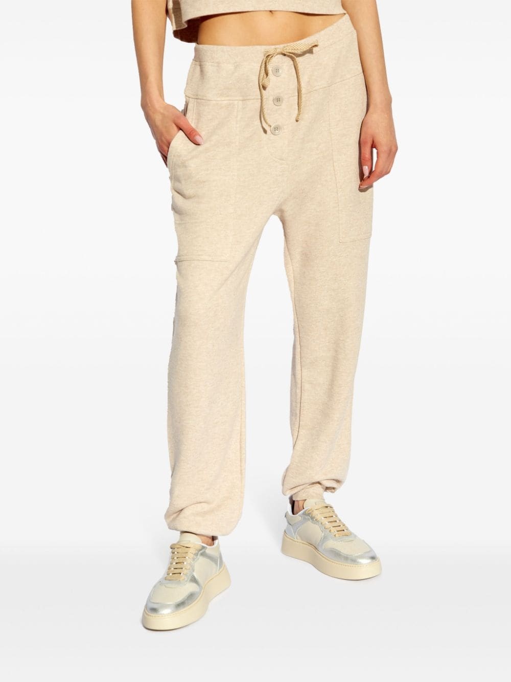 logo-print cotton track pants - 3