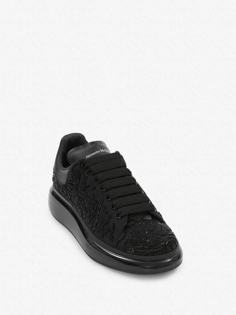 Alexander McQueen Men's Oversized Sneaker in Black outlook
