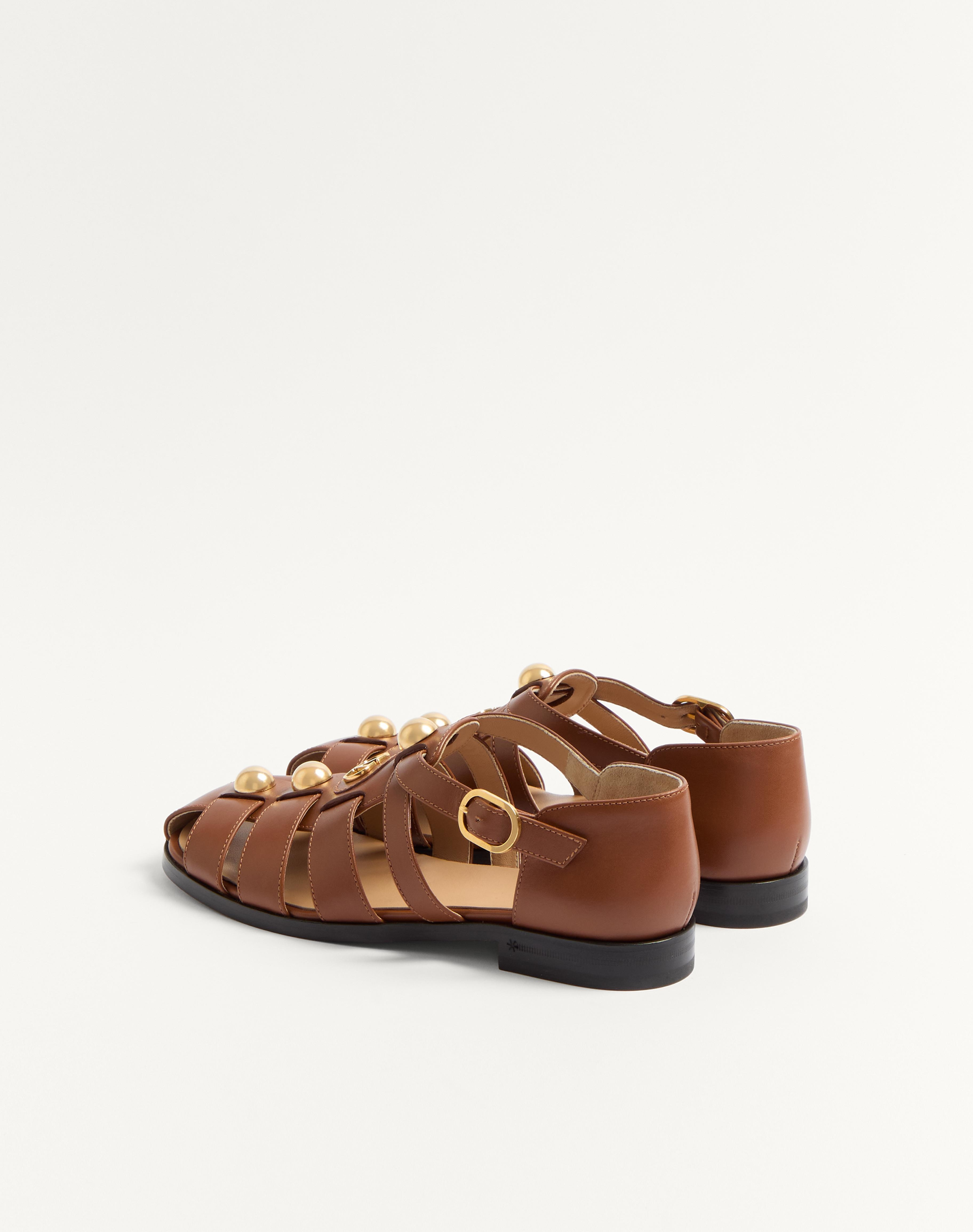 VLOGO SIGNATURE CALFSKIN FISHERMAN SANDAL 20MM - 4
