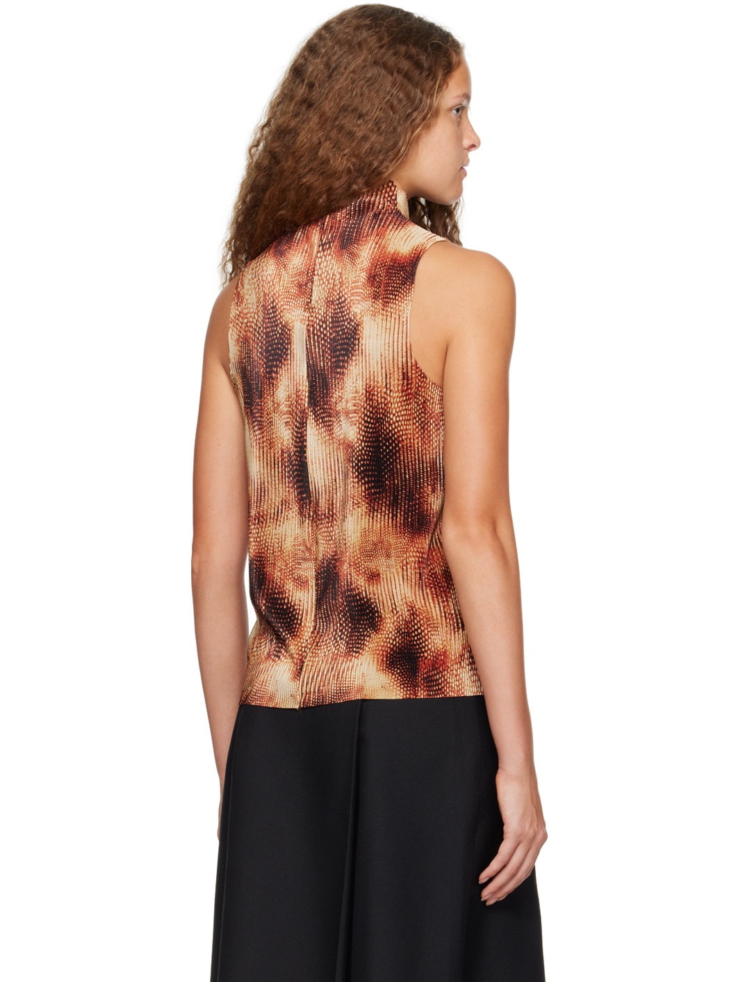 Brown 3D Wave Camisole - 3