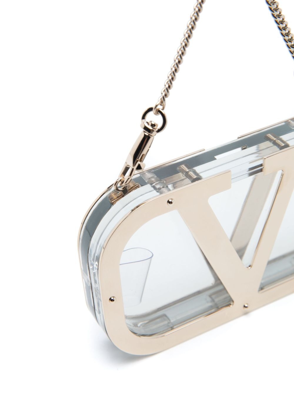 logo-plaque clear clutch - 4