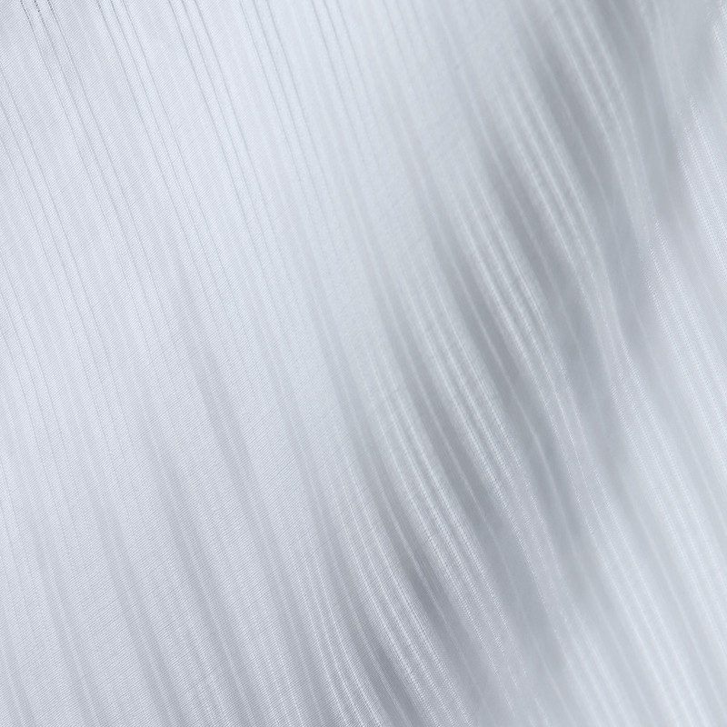 Pleated A-Line Skirt in Linear Cotton 7