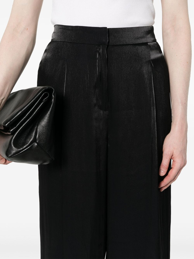 georgette pleated wide-leg trousers 5
